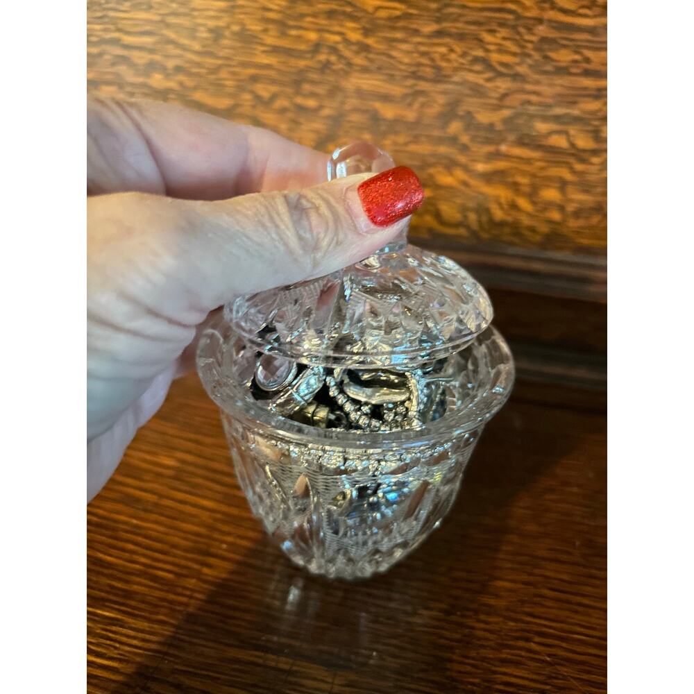 Vintage Bling Jewelry Jar Mixed Lot - Earrings Rings Bracelets all wearable - Picture 2 of 5